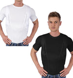 MEN/WOMEN'S CONCEALED LEATHER HOLSTER T-SHIRT