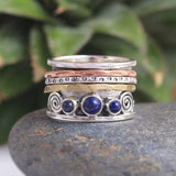 🔥Bohemian Sapphire Meditation Ring