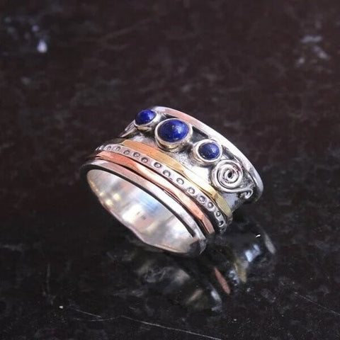 🔥Bohemian Sapphire Meditation Ring